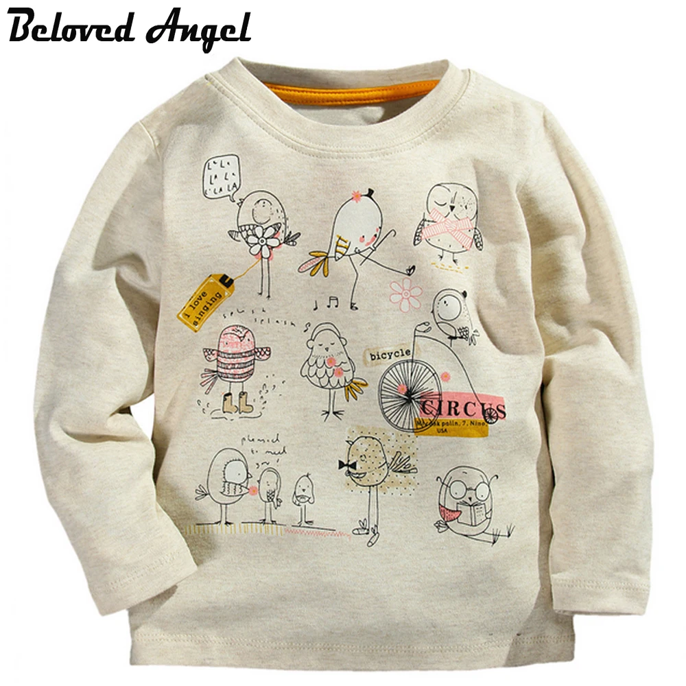 Детская Хлопковая футболка с длинным рукавом на возраст 1 6 лет|girls t shirt|kids teesgirls |