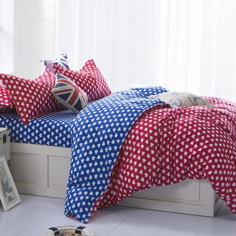 4pcs King Queen Size Cheap Wholesale Cool Cotton Bed Sheets Heart Shape Design Bedding Set Couple Romantic Duvet Cover Set Sheet Queen Bed Sheet Sets Salebed Comforter Aliexpress