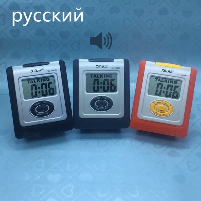 Russian Talking LCD Digital Alarm Clock for Blind or Low Vision pyccknn with Big Russian Talking LCD Digital Alarm Clock for Blind or Low Vision pyccknn with Big