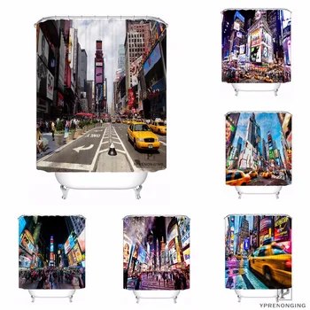 

Custom New York City Waterproof Shower Curtain Home Bath Bathroom s Hooks Polyester Fabric Multi Sizes#0421-sohu-30
