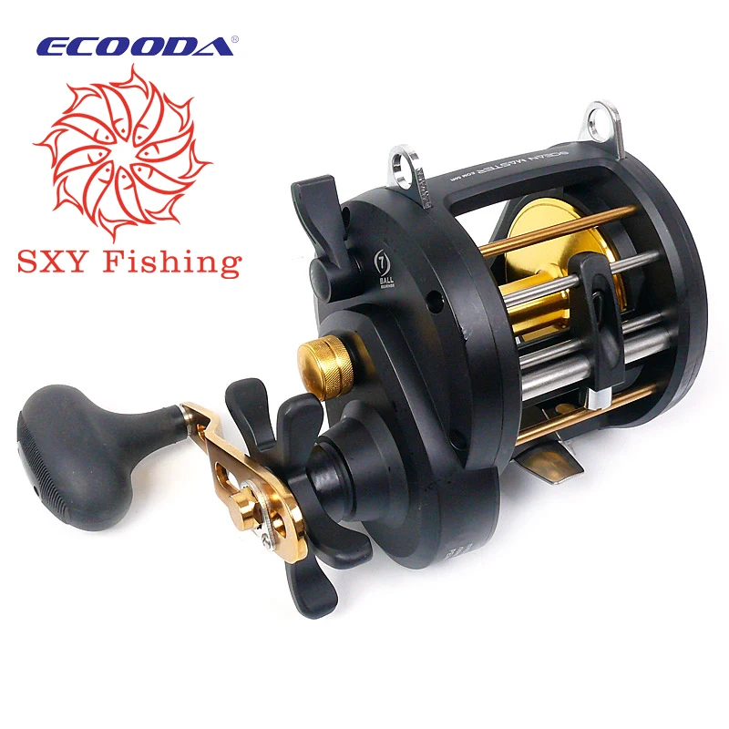 FREE SHIPPING EOM30/50 Cast drum wheel Deep sea fishing wheel Fishing
