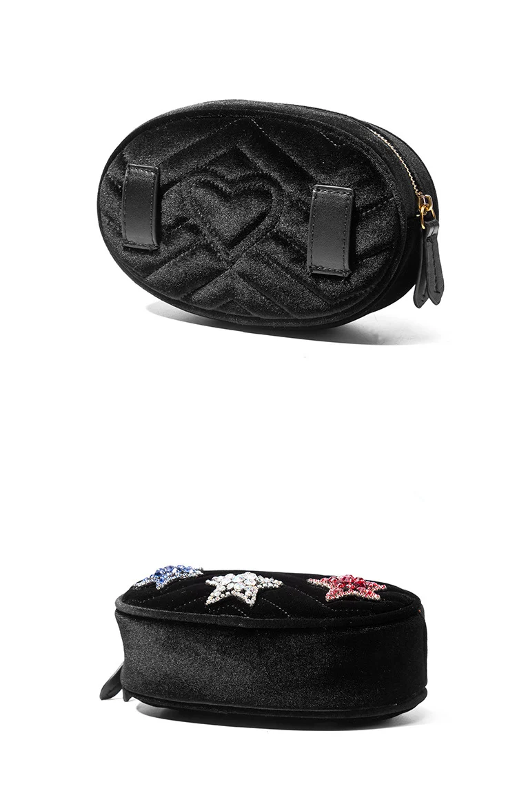 Поясная сумка для Для женщин 2018 модные бархатные поясная сумка Для женщин Элитный бренд поясная сумка женская сумка-кошелек на пояс