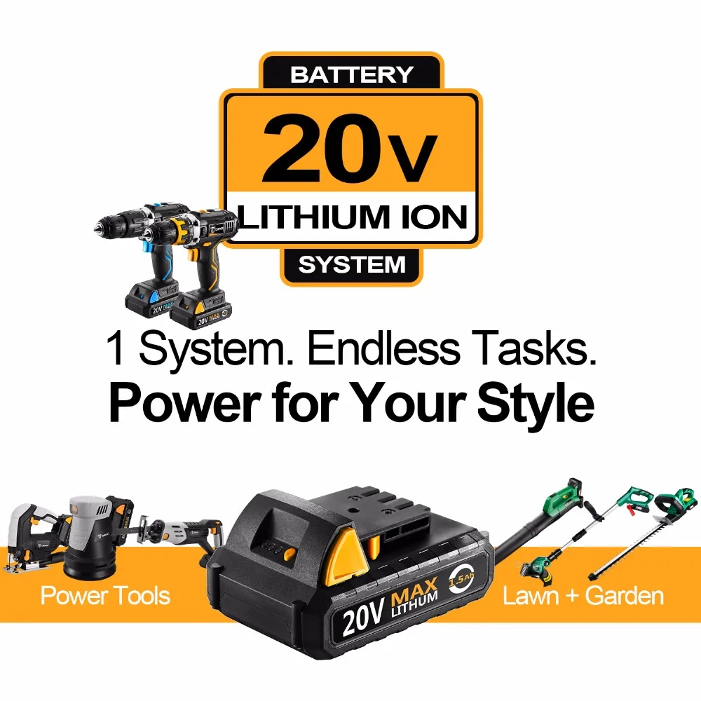 Ceny DEKO 20V bezprzewodowy piła szablasta regulowana prędkość piła elektryczna z baterii i 4 sztuk ostrzy