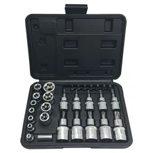 30 ШТ. 1/4 «, 3/8», 1/2 «DR. STAR SOCKET И БИТ SOCKET SET ВЫСОКОЕ КАЧЕСТВО РУЧНОЙ ИНСТРУМЕНТ БЕСПЛАТНАЯ ДОСТАВКА