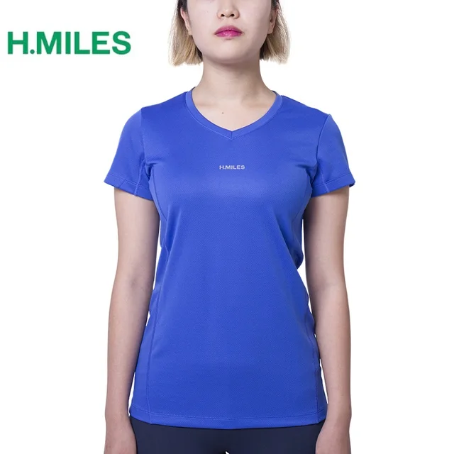 HMILES Women Sports Shirt Quick Dry Short Sleeve Sports Running Workout Top Female Gym Tops Ladies Yoga Running Short Sleeve