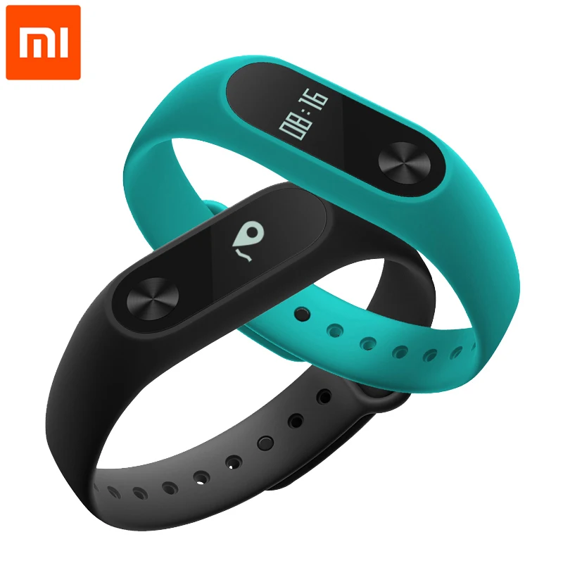 В Наличии! оригинал Xiaomi Mi Band 2 с дисплеем MiBand 2 Браслет Браслет Smart Сердечного Ритма Фитнес Сенсорная Панель OLED Экран