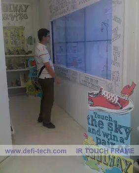 

DefiLabs 4 Points 60 inch IR Touch Screen Panel without glass / interactive touch screen frame,Stable and no drift