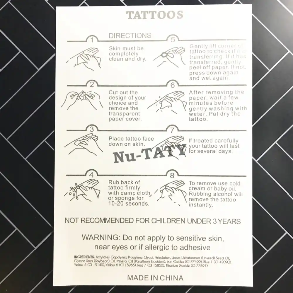 Nu TATY индийские inked amazingink тату боди арт флэш стикер s 12*20 см водостойкие поддельные