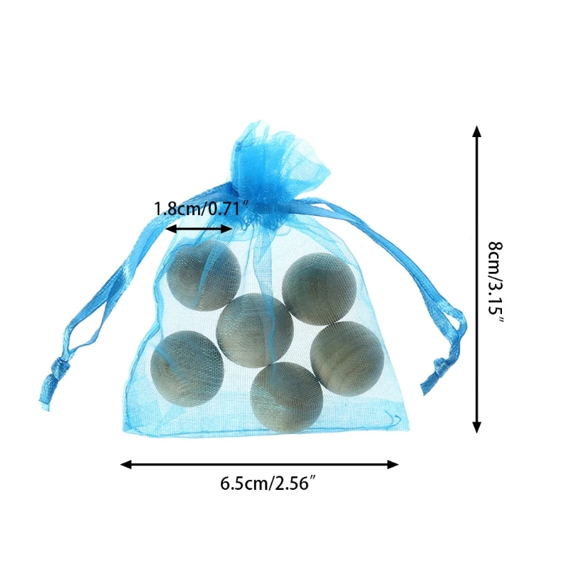 Горячий 1 мешок маленький кубаж широко используется 1 мешок шарики из кедрового дерева от моли камфора репеллент Шкаф Одежда Ящик безопасности мяч случайный 6 бусин