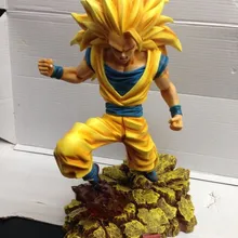 EMS аниме Dragon Ball Z GK Супер Саян Гоку резиновая фигурка героя игрушки, аниме Dragon Ball Z экшн фигурка Brinquedos