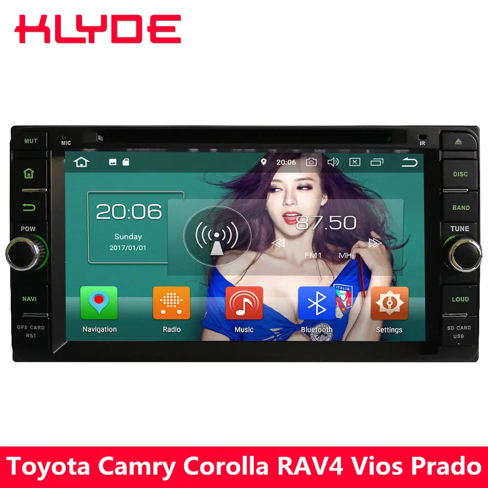 Discount KLYDE 4G Android 8 Octa Core 4GB+32GB Car DVD Multimedia Player For Toyota Corolla Avanza Vitz Hilux Vios Echo Rush RunX RAV4 0