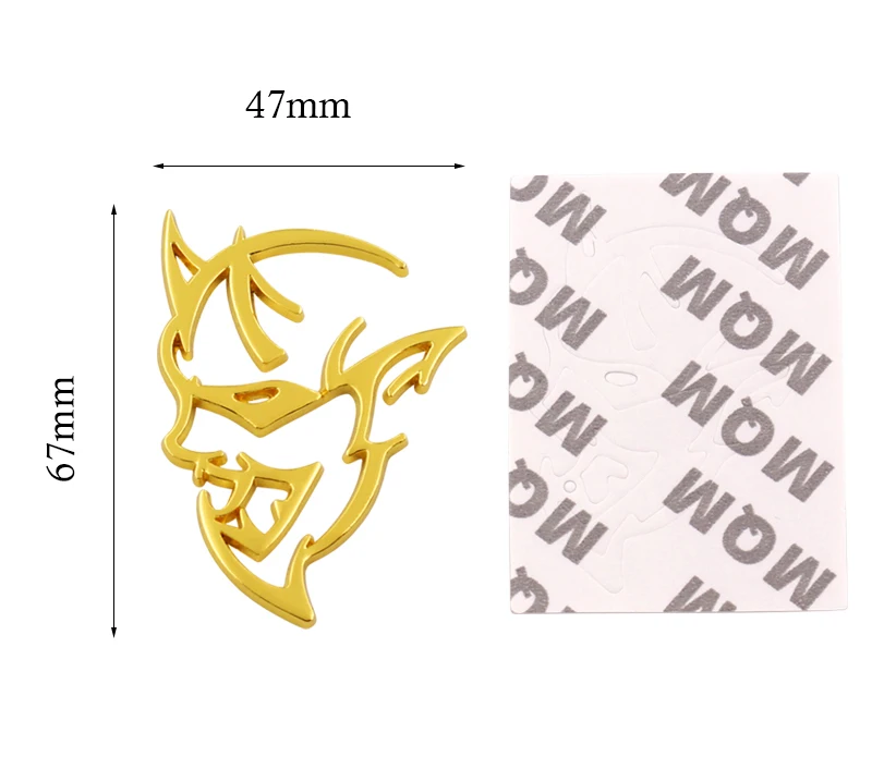 2 шт. новые продукты 3D металлические пользовательские наклейки для автомобиля Стайлинг для Dodge Demon Challenger зарядное устройство автомобиля крыло боковые значки автомобильные аксессуары