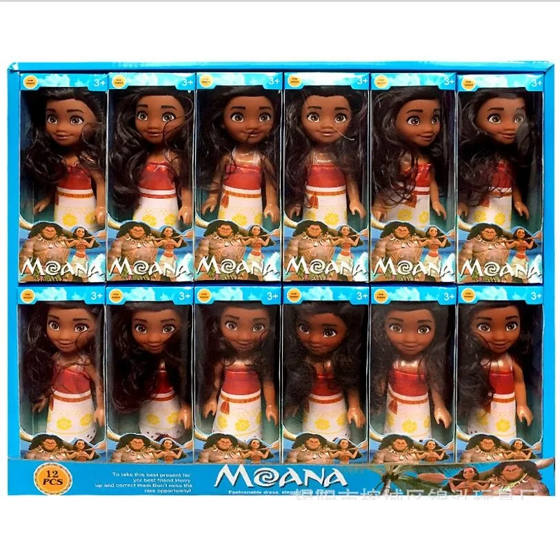 Moana Doll Toy Figures 16cm Maui Chick Handan Spotted Pig Action Figures Toy PVC Model Girls Kids Lover Christmas Gift Toys
