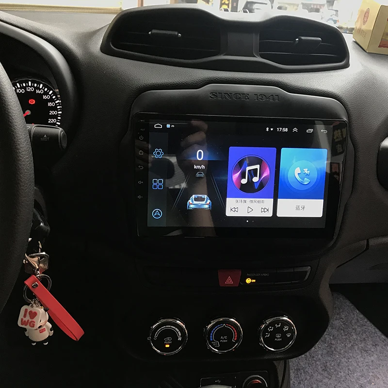 Top 9" 2.5D IPS Android 9.1 Car DVD Multimedia Player GPS for Jeep Renegade 2015 2016 2017 2018 audio car radio DSP 32EQ navigation 3