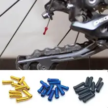 10 шт./партия MTB Горный шоссейный велосипед велосипедный алюминиевый тормозной кабель наконечники обжим велосипедный переключатель