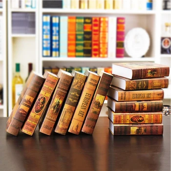 

4pc [European] European Jingmei TF simulation study the living room office props Fake Book book decoration