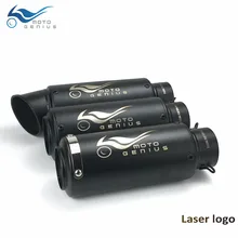 51mm 61mm Inlet Motorcycle Exhaust Pipe Muffler GP Exhaust Muffler Personalized Motorbike Escape