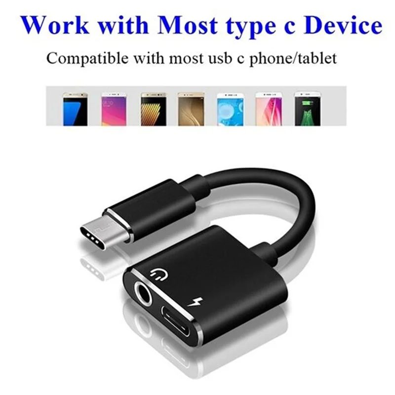 Адаптер для наушников Tongdaytech с разъемом USB Type C на 3 5 мм|usb type|usb usbusb adapter usb |