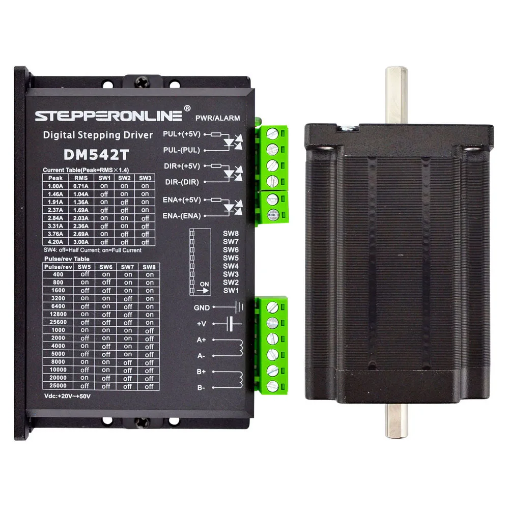 

1 Axis Stepper kit CNC 3.1Nm(439oz.in) 1.8 deg Nema 24 kit micro stepper motor & Driver cnc stepper