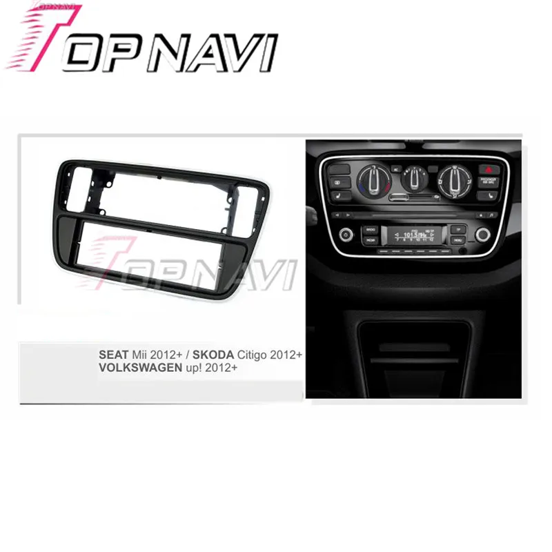 Topnavi 1DIN качественная Автомагнитола для VW UP 2012 автостерео радио фасция автостерео интерфейс тире CD отделка монтажный комплект