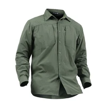 Уличная походная тактическая рубашка мужская Военная с длинным рукавом весна осень быстросохнущая Повседневная рубашка для альпинизма треккинга спортивные рубашки