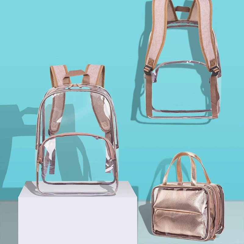Многофункциональный рюкзак прозрачный пластик рюкзаки женская сумка для путешествий мешок ПВХ школьный рюкзак для девочек мальчиков ранец