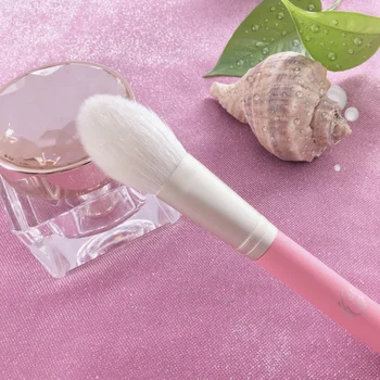 

B03 Professional Handmade Make Up Brush Flat Blush Brush Soft Sokouhou Goat Hair Cosmetic Tools Makeup Brushes
