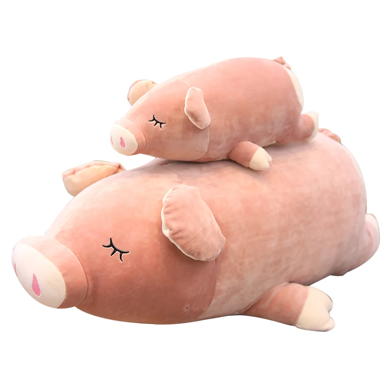 MIAOOWA 1PC 40-80CM Lovely Pink Pig Animal Plush Doll Cute Pig Plush Soft Pillow Kawaii Cushion Toy Children Baby Birthday Gifts