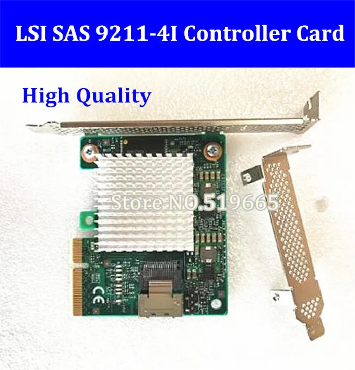 Бесплатная доставка DHL /EMS для карт контроллера LSI SAS 9211 4I LSISAS2004it 4 порта NO RAID HBA SATA
