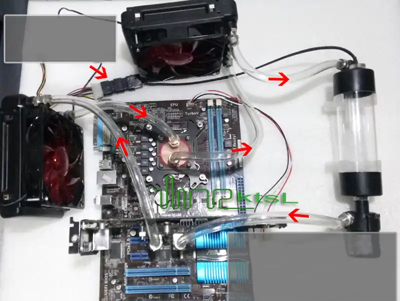 DIY PC gaming CPU Water Cooling System Kit i3 processor Computers