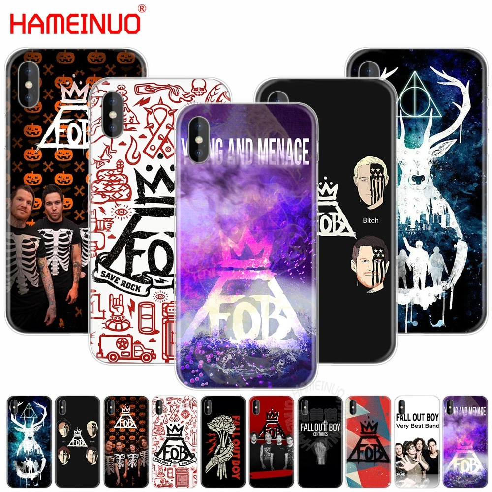 

HAMEINUO Fall Out Boy cell phone Cover case for iphone X 8 7 6 4 4s 5 5s SE 5c 6s plus