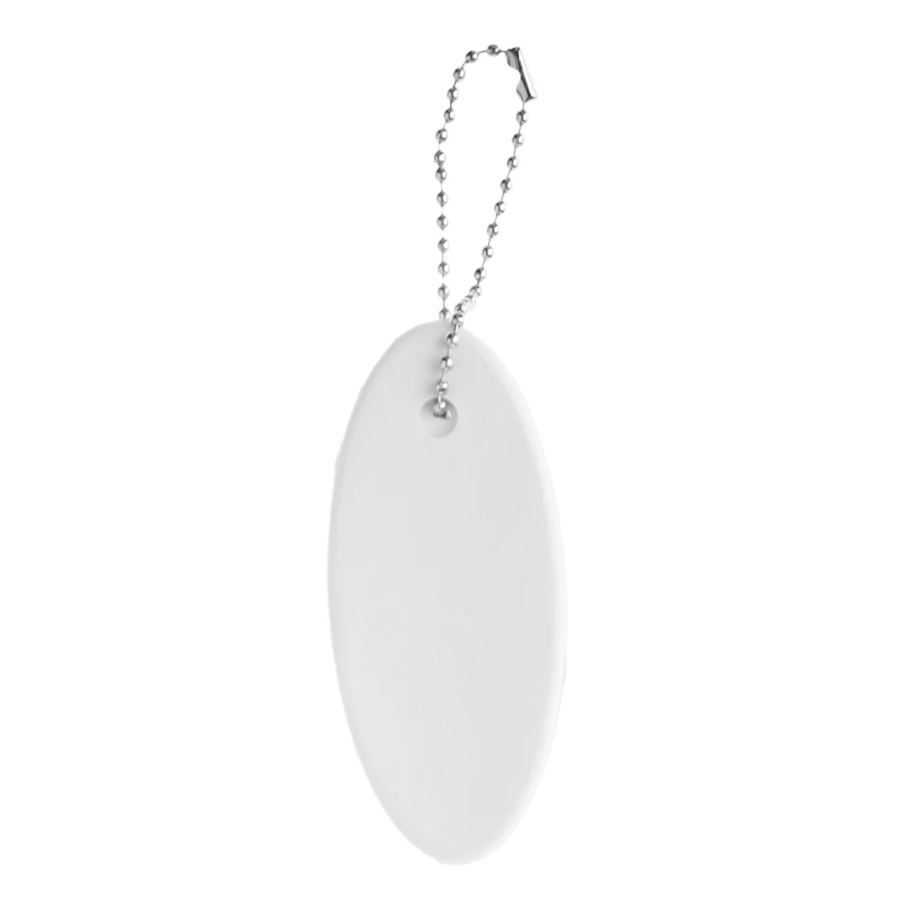 Lightweight Yachting Floating Keychain Key Ring Oval Foam Key Float Buoy for Seaside Swim Surf Fishing Kayak Canoe Pool Sports 