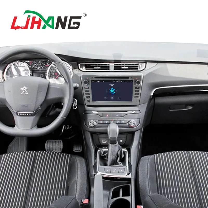 Discount LJHANG Android 9.0 Car DVD Multimedia Player For PEUGEOT 308 408 308SW GPS Navi WIFI 2 Din Car Radio Stereo Headunit Auto RDS SD 5