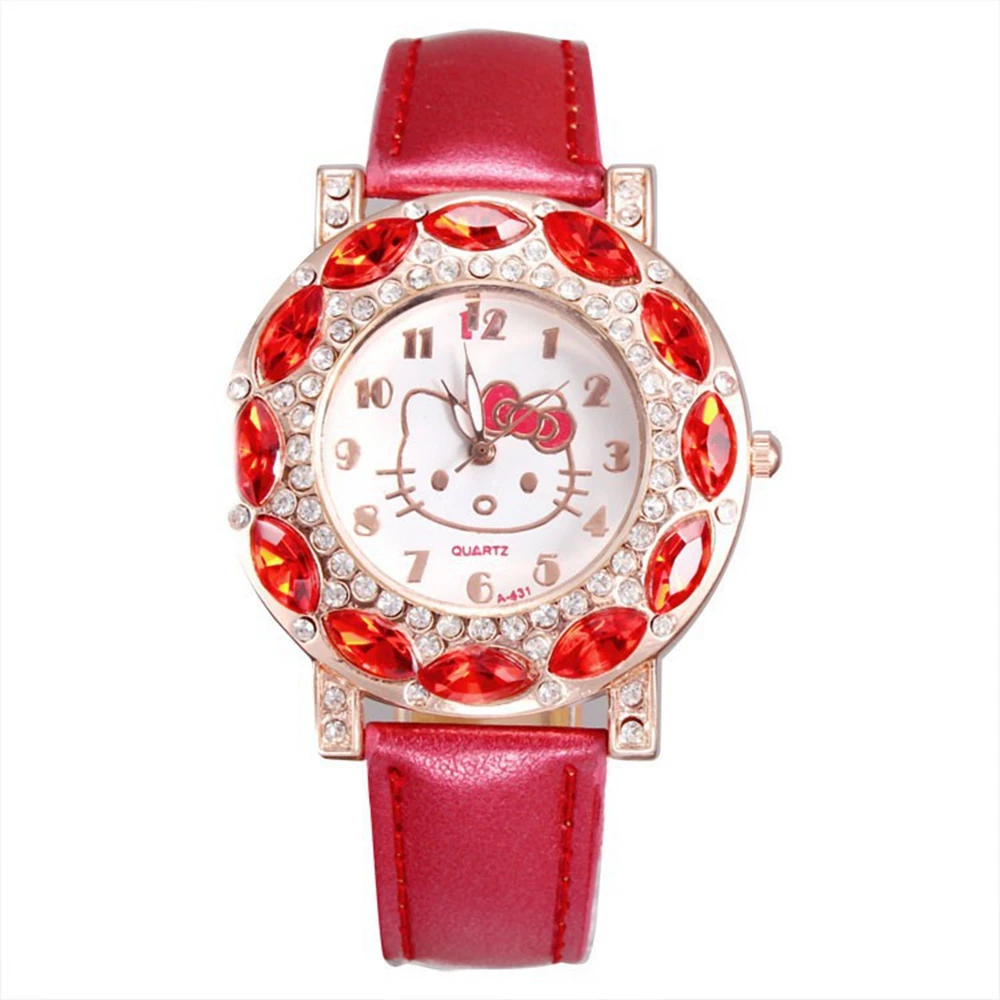 

Fast Shipping High Quality Fashion Diamond Cartoon Quartz Watch Wristatch Rhinestone Watches Women For Girls Kids Wrist Watches