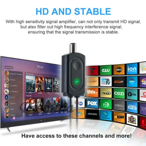 200 миля HDTV Внутренняя антенна HD цифровой ТВ усилитель сигнала