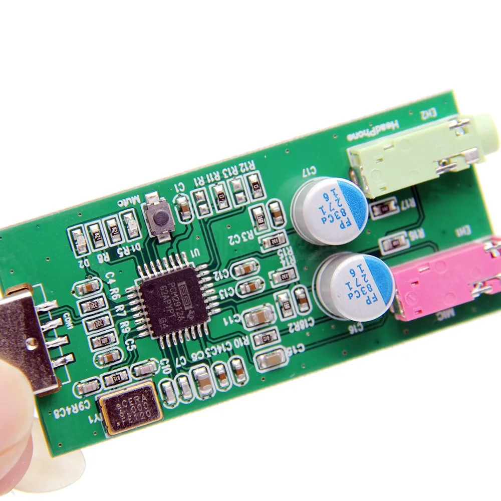 Raspberry Pi PCM2912A USB аудио карта UAC DAC плата расширения модуль с микрофоном вход для 3 B