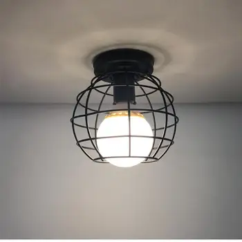 

HobbyLane Black Retro Sphere Shape Ceiling Light Hallway Porch Balcony Fitting Room Night Light