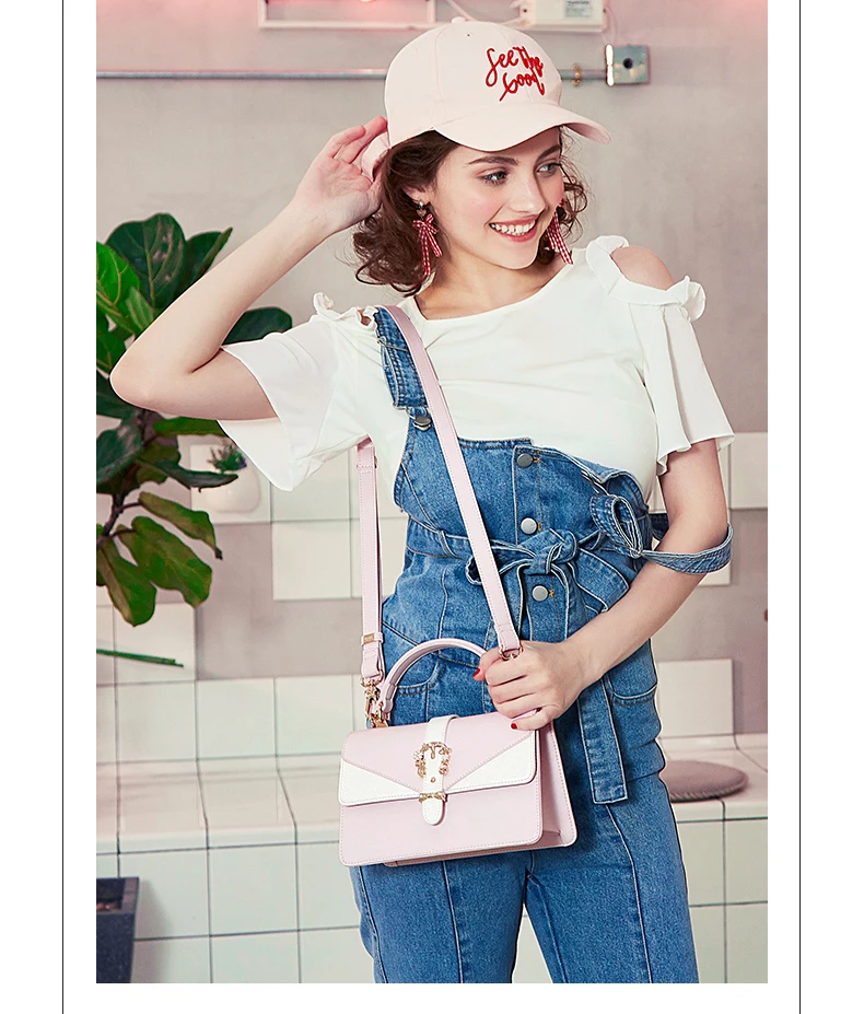 Just star women leather handbag 3