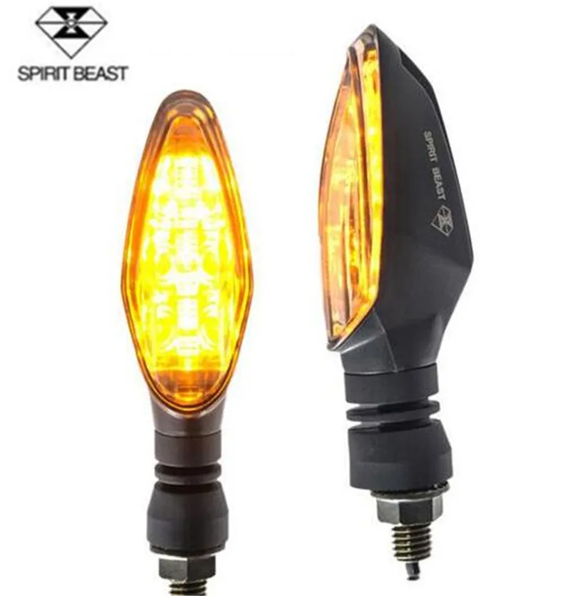 

SPIRIT BEAST Motorcycle Turn Signal Super Bright Waterproof LED Steering Light Moto Lights Decorative Super Bright 2pcs/lot