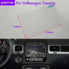 Автомобиль Стикеры gps навигации Экран Стекло Защитная пленка для Volkswagen Touareg аксессуары Управление из ЖК-дисплей Экран стайлинга автомобилей