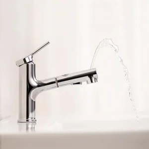 Image 2 - Youpin DABAI Bathroom Basin Sink Faucet w/ Pull Out Rinser Sprayer Gargle Brushing 2 Mode Mixer Tap Cold & Hot Bathtub Faucet
