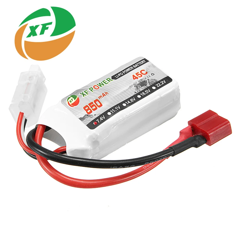 Original Rechargeable Lipo Battery XF Power 7.4V 850mAh 2S 70C Lipo