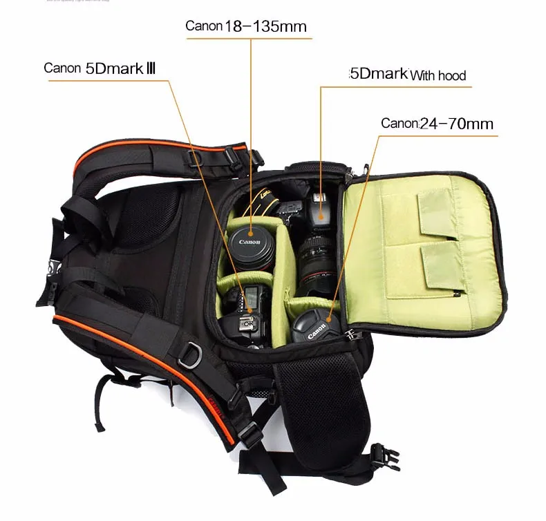 CAREELL C3050 сумка для мужчин и женщин рюкзак для камеры цифровые плечи большой емкости рюкзак для Canon Nikon SLR сумка для камеры