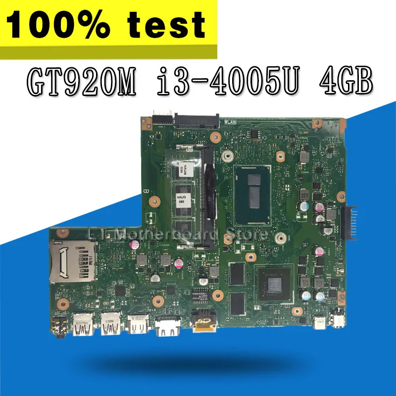 X540LJ Motherboard GT920M I3-4005U 4GB For ASUS X540L X540LJ F540L Laptop motherboard X540LJ Mainboard X540LJ Motherboard X540LJ Motherboard GT920M I3-4005U 4GB For ASUS X540L X540LJ F540L Laptop motherboard X540LJ Mainboard X540LJ Motherboard