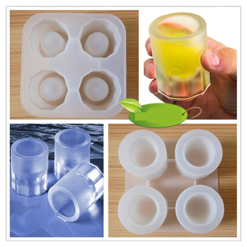 

Ice Cup Shape Silicon Freezer Ice Cube Mold Frozen Silicone Form for Ice Cube Tray Ice Cream Molds for Whiskey Vodka Wine Drinks