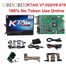 KTAG V2.23 HW V7.020/KTAG 6.070 ЭБУ программирования сканер мастер версия без жетонов ограничить k тег 100% J- Tag Совместимость K-TAG 7.020
