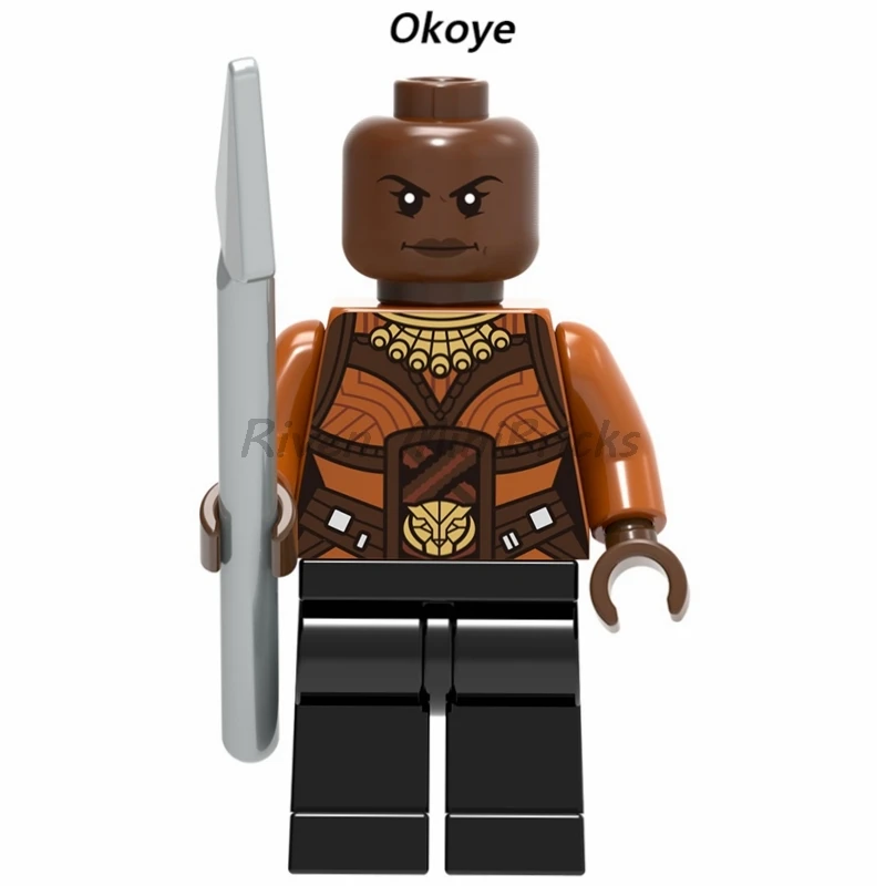 

Legoing Black Panther Building Blocks Bricks Okoye Marvel Super Hero Figure Action Model Kids Toy Avengers Infinity War Legoings
