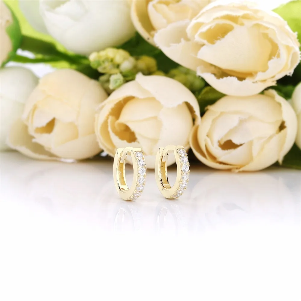 Женские серьги-кольца, 12 видов, прозрачный циркониевый Кристальный 925 пробы, серебро, европейский стиль, простые, ювелирное изделие