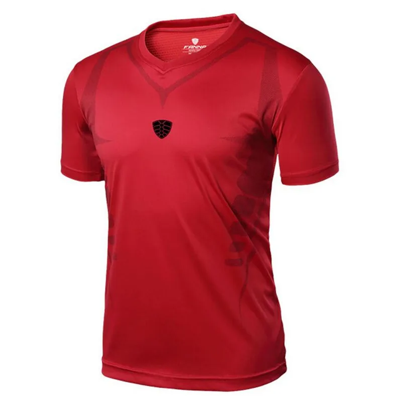 Fannai бренд Для мужчин теннисная рубашка Летние виды спорта на открытом воздухе для бега быстросохнущие мужские футболки с короткими рукавами футболки, топы, одежда - Цвет: C13