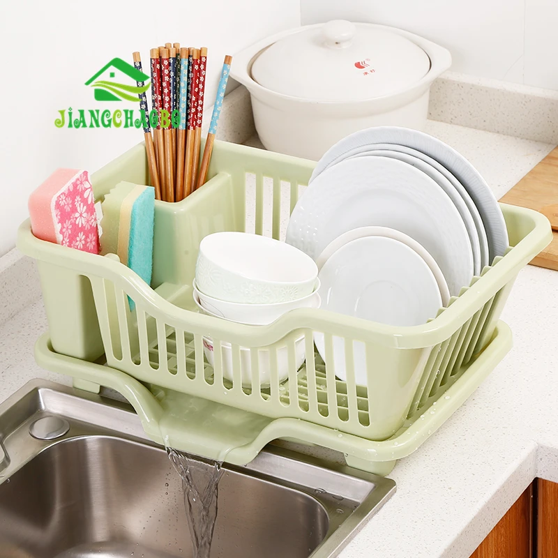

Kitchen Cupboard Plastic Nordic Drain Dish Rack With Tableware Storage Box Put Dishware Cutlery Storage Box Storage Shelf